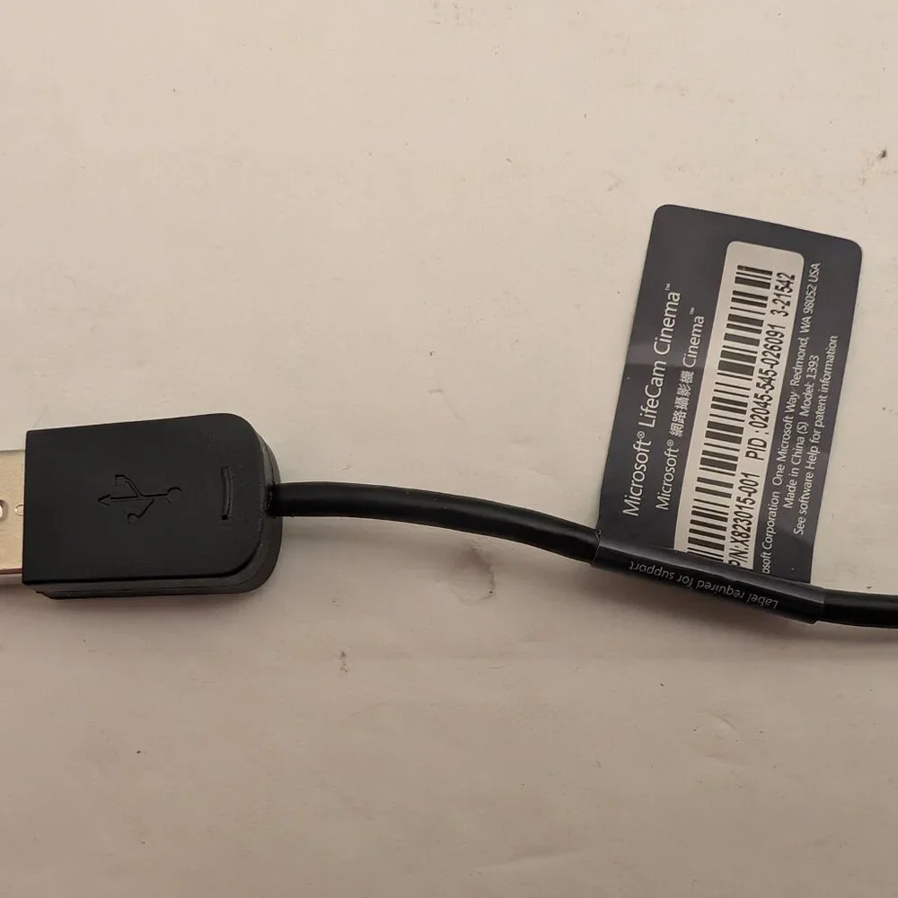 MICROSOFT LifeCam Cinema HD 720p Webcam | 1393 P/N X823015-001 H5D-00013 USED